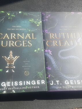 Ruthless Creatures and Carnal Urges by J.T. Geissinger 2 sprayed edges Books